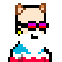 A Neo Boyz pixel-art character